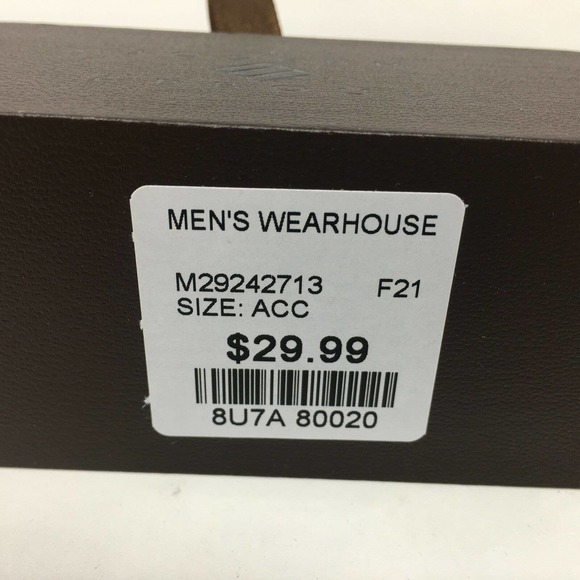 Pronto Uomo Men's Tie Bar, Silver & Black - 8U7A 80020 - Picture 6 of 6